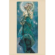Alfons Mucha: Moon - Plakát - Poster