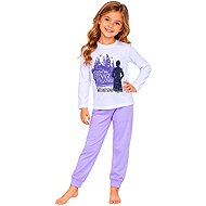 Wednesday pyjamas white - purple 116 - Pyjamas