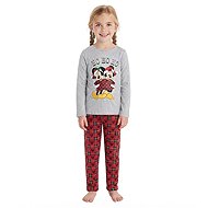 Mickey & Minnie Mouse Christmas pyjamas – grey - red 104 - Pyjamas