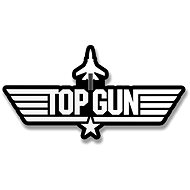 Hybris Production AB Sticker Top Gun BW Logo 12 cm - Self-Adhesive Sticker