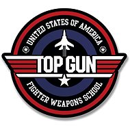 Hybris Production AB Sticker Top Gun Fighter Weapons School 10 cm - Self-Adhesive Sticker