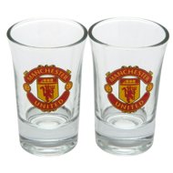 FOREVER COLLECTIBLES Glass of Manchester United FC: Wordmark - Glass