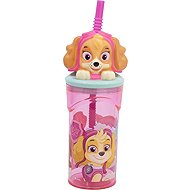 STOR with Straw – Paw Patrol 360 ml Pink –  Drinking bottle - Drinking Bottle