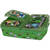 Svačinový box s přihrádkami Minecraft zelený - Lunch Box