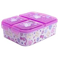 Hello Kitty Pink Snack Box with Compartments - Lunch Box