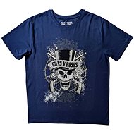 Guns'N'Roses: Faded Skull - blue - T-Shirt