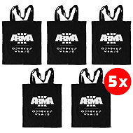 Arma 3 Eco - Friendly Shopping Bag Black 5 pcs - bag - Shoulder Bag