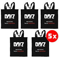 DayZ Eco - Friendly Shopping Bag Black 5 pcs - bag - Shoulder Bag