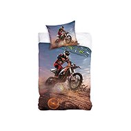 TipTrade Cotton bedding Motocross Race in the desert 140 × 200 cm, 70 × 90 cm - Bed Linen