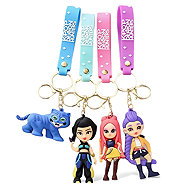 K-Pop: Demon Hunters - dětská klíčenka s poutkem a karabinou 4 ks - Keychain