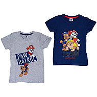 Tlapková patrola - Children's T-shirt blue/grey size 110 - 116, 2 pcs - T-Shirt