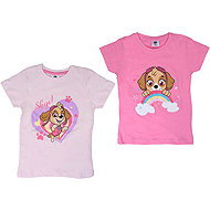 Tlapková patrola - Kids T-shirt pink/light pink size 110 - 116, 2 pcs - T-Shirt