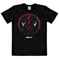 Marvel's Deadpool and Wolverine: Torn logo - Men's T-shirt black, size 2XL - T-Shirt