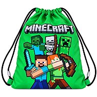 Minecraft backpack – 40 × 35 cm, green - Drawstring Bag