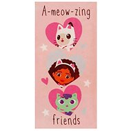Gabbys Dollhouse: A Meow Zing Friends - bath towel - Bath Towel