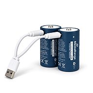 MediaRange USB-C Li-Ion typ D, 1.5V, 5400 mAh, 2ks - Rechargeable Battery