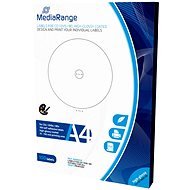 MediaRange CD/DVD/Blu-ray etikety 15 mm – 118 mm biele, vysoký lesk - Samolepka