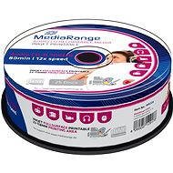 MediaRange CD-R Audio Inkjet Fullsurface Printable 25ks cakebox - Médium