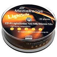MediaRange CD-R Lightscribe 25ks cakebox - Média