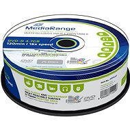 MediaRange DVD-R Waterguard Inkjet Fullprintable 25 ks cakebox - Médium