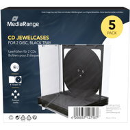 MEDIARANGE 2 CD 10.4 mm black - 5pcs/pack - CD/DVD Case