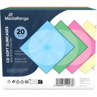 MEDIARANGE 1 CD 5 mm coloured (5x4) - 20pcs/pack - CD/DVD Case