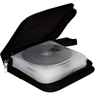 MEDIARANGE for 24 CDs/DVDs, black - CD/DVD Wallet 