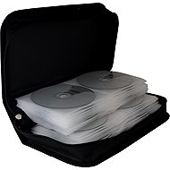 MEDIARANGE for 96 CDs/DVDs, black - CD/DVD Wallet 