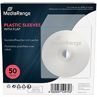 MEDIARANGE plastic envelope with flap transparent, 50 pcs - CD/DVD Case