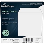 MEDIARANGE paper envelope with flap without window, 100 pcs - CD/DVD Case