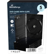 MEDIARANGE 1 DVD 14 mm black - 5 pcs/pack - CD/DVD Case
