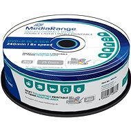 MediaRange DVD + R Dual Layer 8.5GB Injekt Printable, 25ks - Médium