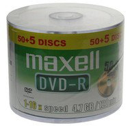 Maxell 4.7GB, 16x speed, balení 55 kusů spindl - DVD+R Media 