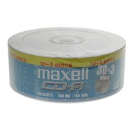 Maxell 80min, 700MB, 52x speed, balení 33 kusů cakebox - CD-R Media