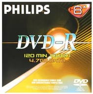 DVD-R médium PHILIPS 4.7GB, 8x speed, balení v krabičce - -