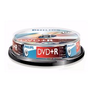 DVD+R médium PHILIPS 4.7GB, 16x speed, balení 10 kusů cakebox - -