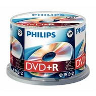 DVD+R médium PHILIPS 4.7GB, 16x speed, balení 50 kusů cakebox - -