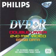 DVD+R Dual Layer médium PHILIPS 8.5GB, 2.4x speed, balení v krabičce - -