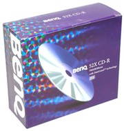 Pozlacené CD-R médium BenQ DataGuard Gold 52x slim krabicka - -