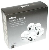 CD-R médium BenQ Jazz Band Remix DataGuard 52x slim krabička 10ks - -