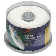 CD-R médium BenQ DataGuard Printable 52x 80m/700MB balení 50ks cakebox - -