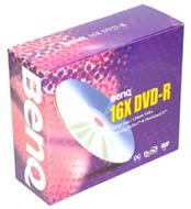 DVD-R médium BenQ 4.7GB 16x 10ks slim krabicka - -
