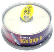 DVD-R médium BenQ 4.7GB 16x 25ks cakebox - -