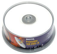 DVD+R médium BenQ Printable 4.7GB 16x 25ks cakebox - -
