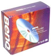DVD+RW médium BenQ 4.7GB 4x 5ks krabicka - -