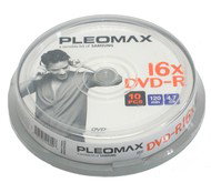 DVD-R médium Samsung Pleomax 4.7GB, 16x speed, balení 10ks cakebox - -
