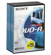 SONY DVD-R 5pcs in DVD box - Media