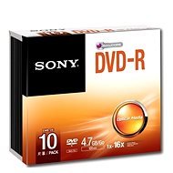 Sony DVD-R 10 ks v SLIM krabičke - Médium