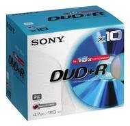 SONY DVD+R 10pcs in Jewel Case - Media