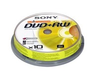 SONY DVD+RW 10pcs cakebox - Media